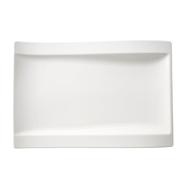 Villeroy & Boch NewWave Gourmetteller 33x24cm - Premium Porzellan Weiß